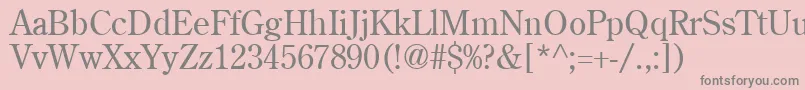 AgcenturionRoman Font – Gray Fonts on Pink Background