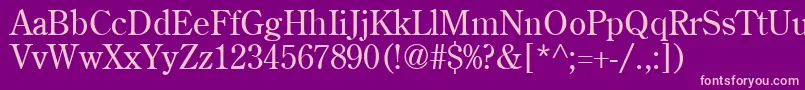 AgcenturionRoman Font – Pink Fonts on Purple Background