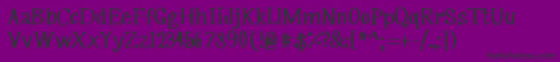 MrfSilverplume Font – Black Fonts on Purple Background