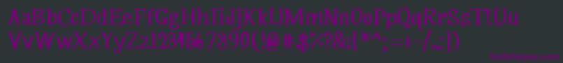 MrfSilverplume Font – Purple Fonts on Black Background