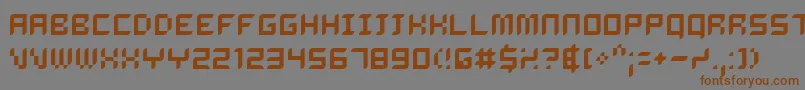 Delirg Font – Brown Fonts on Gray Background