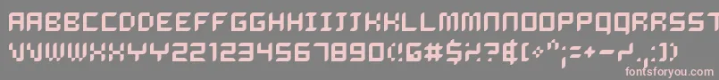 Delirg Font – Pink Fonts on Gray Background
