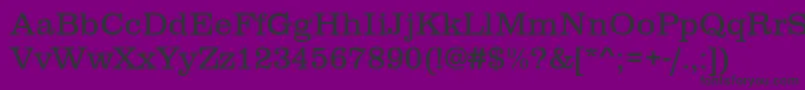 Clarendontlig Font – Black Fonts on Purple Background