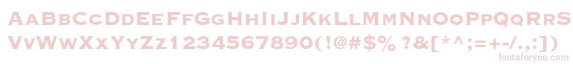 CopperplateBlackCondensedSsiBlackCondensed Font – Pink Fonts on White Background