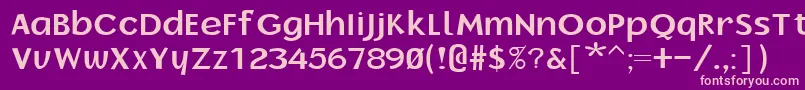 BorrorBold Font – Pink Fonts on Purple Background