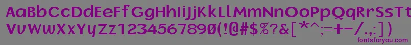 BorrorBold Font – Purple Fonts on Gray Background