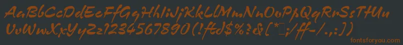 More about ZennorLetPlain.1.0 Font ZennorLetPlain.1.0 Font – Brown Fonts on Black Background