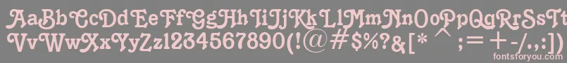 K1996J Font – Pink Fonts on Gray Background