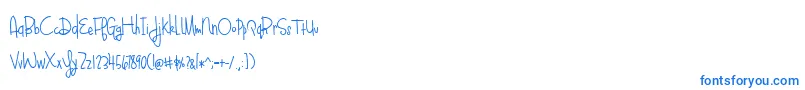 BlueberyOatmealBold-Schriftart – Blaue Schriften