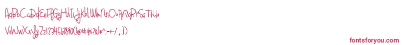 BlueberyOatmealBold Font – Red Fonts