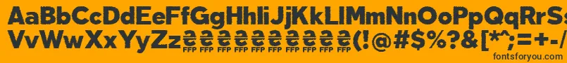 DeslucidaFontFfp Font – Black Fonts on Orange Background