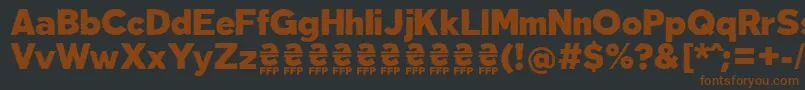 DeslucidaFontFfp Font – Brown Fonts on Black Background