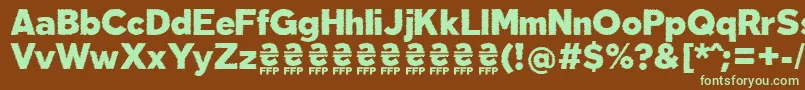 DeslucidaFontFfp Font – Green Fonts on Brown Background