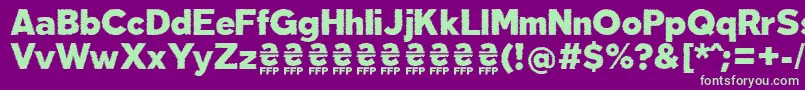 DeslucidaFontFfp Font – Green Fonts on Purple Background