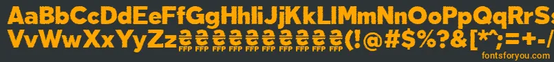 DeslucidaFontFfp Font – Orange Fonts on Black Background