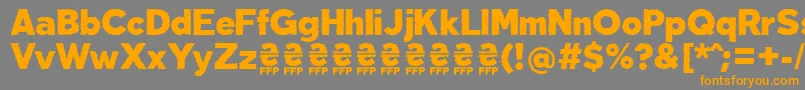 DeslucidaFontFfp Font – Orange Fonts on Gray Background