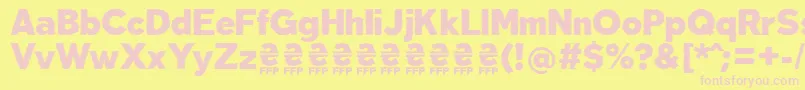 DeslucidaFontFfp Font – Pink Fonts on Yellow Background