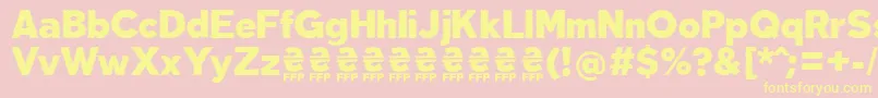 DeslucidaFontFfp Font – Yellow Fonts on Pink Background