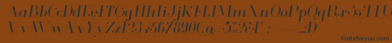 GlamorLightitalic-Schriftart – Schwarze Schriften auf braunem Hintergrund