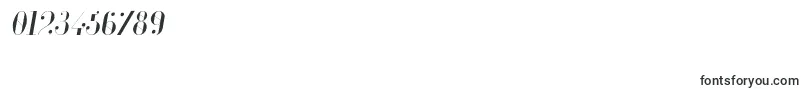 GlamorLightitalic Font – Fonts for Numbers and Digits