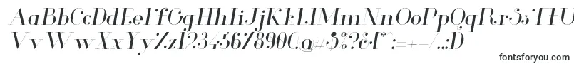 GlamorLightitalic-fontti – Kiinteän leveyden fontit