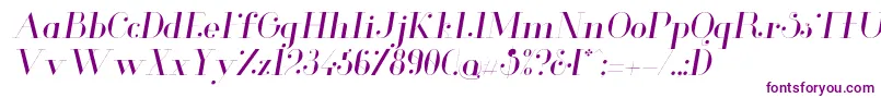 Шрифт GlamorLightitalic – фиолетовые шрифты