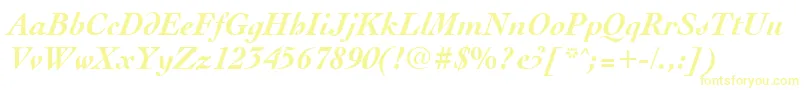 CocktailBoldItalic Font – Yellow Fonts