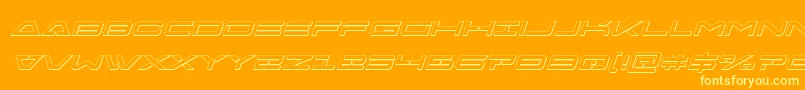 Więcej informacji o czcionce Freeagent3Dital Czcionka Freeagent3Dital – żółte czcionki na pomarańczowym tle