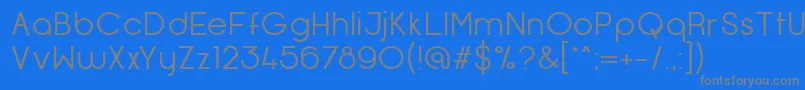 OpificioNeueRegular Font – Gray Fonts on Blue Background