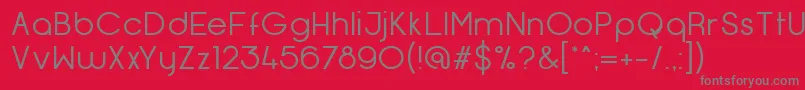 OpificioNeueRegular Font – Gray Fonts on Red Background