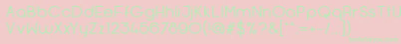 OpificioNeueRegular Font – Green Fonts on Pink Background