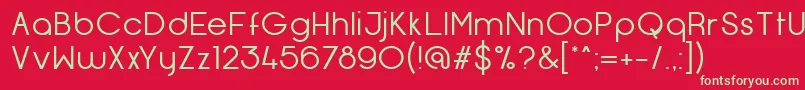 OpificioNeueRegular Font – Green Fonts on Red Background