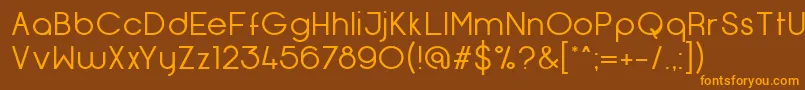 OpificioNeueRegular Font – Orange Fonts on Brown Background