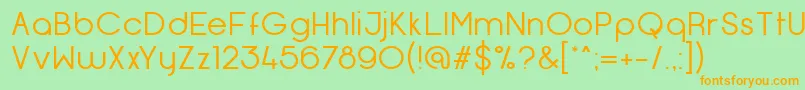 OpificioNeueRegular Font – Orange Fonts on Green Background