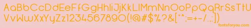 OpificioNeueRegular Font – Orange Fonts on Pink Background