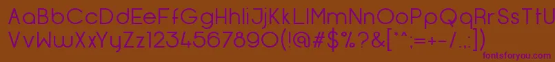 OpificioNeueRegular Font – Purple Fonts on Brown Background