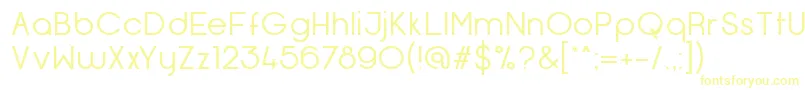 OpificioNeueRegular-fontti – keltaiset fontit