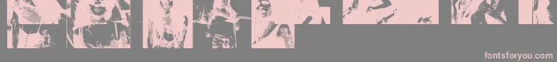 Amybats5 Font – Pink Fonts on Gray Background