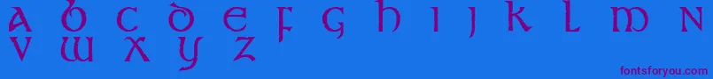 Weitere Informationen zur Stonecross-Schriftart Stonecross-Schriftart – Violette Schriften auf blauem Hintergrund