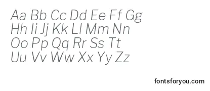 Review of the LibrefranklinExtralightitalic Font