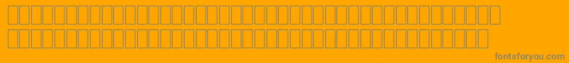 フォントWpPhonetic – オレンジの背景に灰色の文字