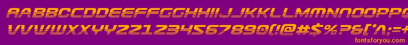 Usuzihalfital Font – Orange Fonts on Purple Background