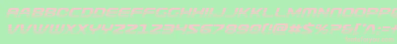 Usuzihalfital Font – Pink Fonts on Green Background