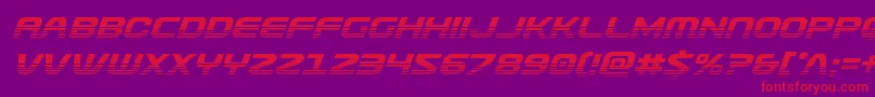 Usuzihalfital Font – Red Fonts on Purple Background