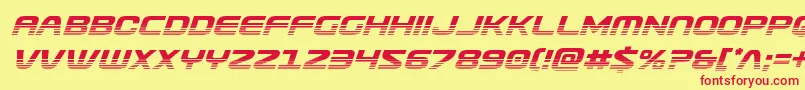 Usuzihalfital Font – Red Fonts on Yellow Background