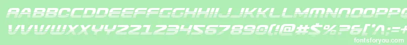 Usuzihalfital Font – White Fonts on Green Background