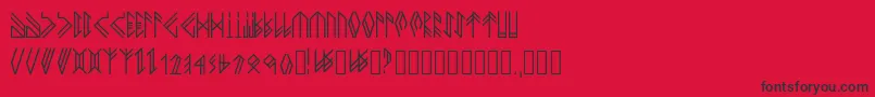 Newhorkbook Font – Black Fonts on Red Background