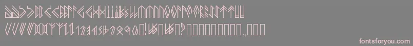 Newhorkbook Font – Pink Fonts on Gray Background