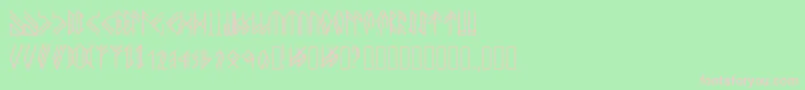 Newhorkbook Font – Pink Fonts on Green Background