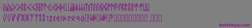 Newhorkbook Font – Purple Fonts on Gray Background